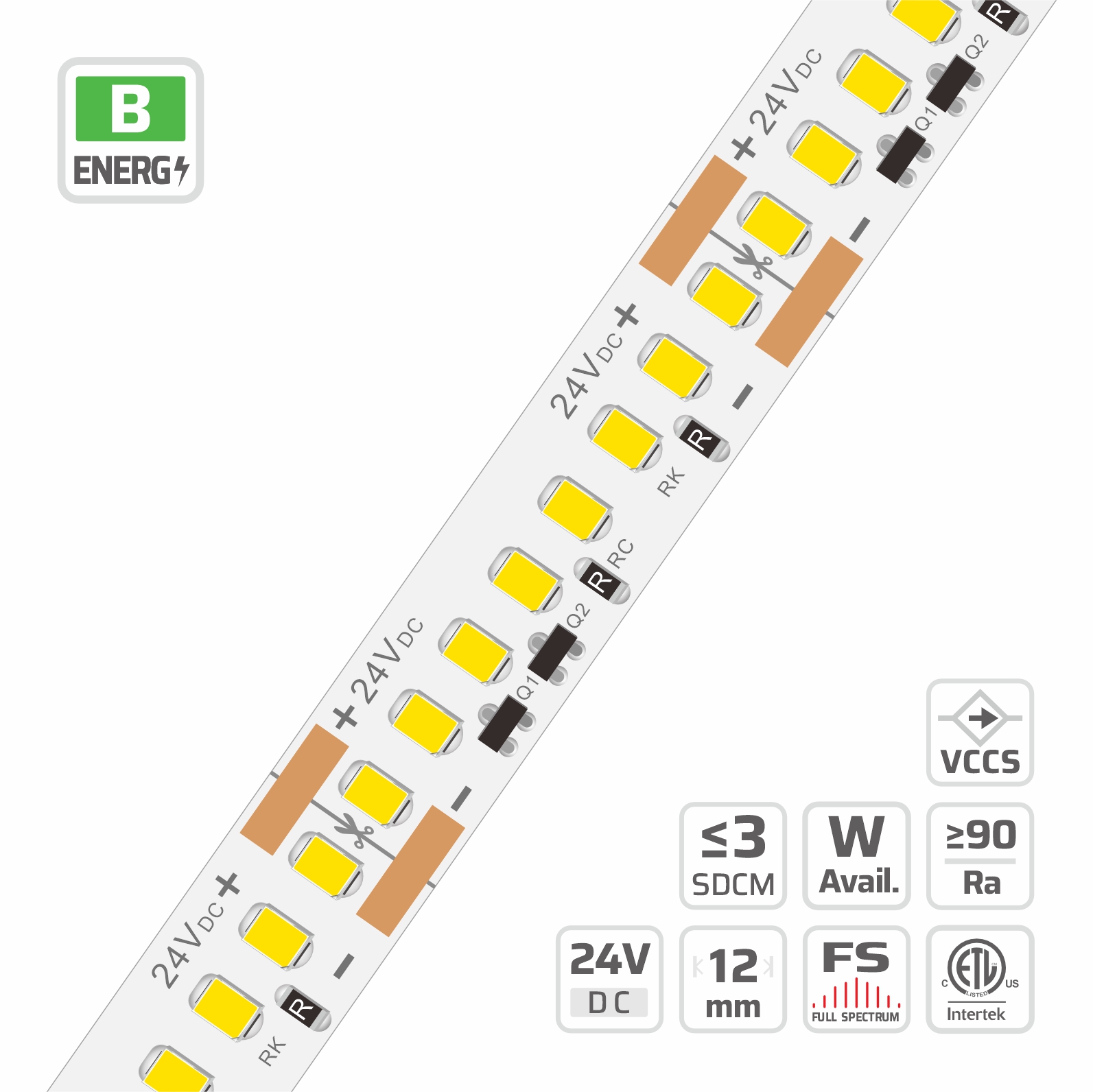 SMD2835 ∙ 192 LEDs ∙ 15.6W