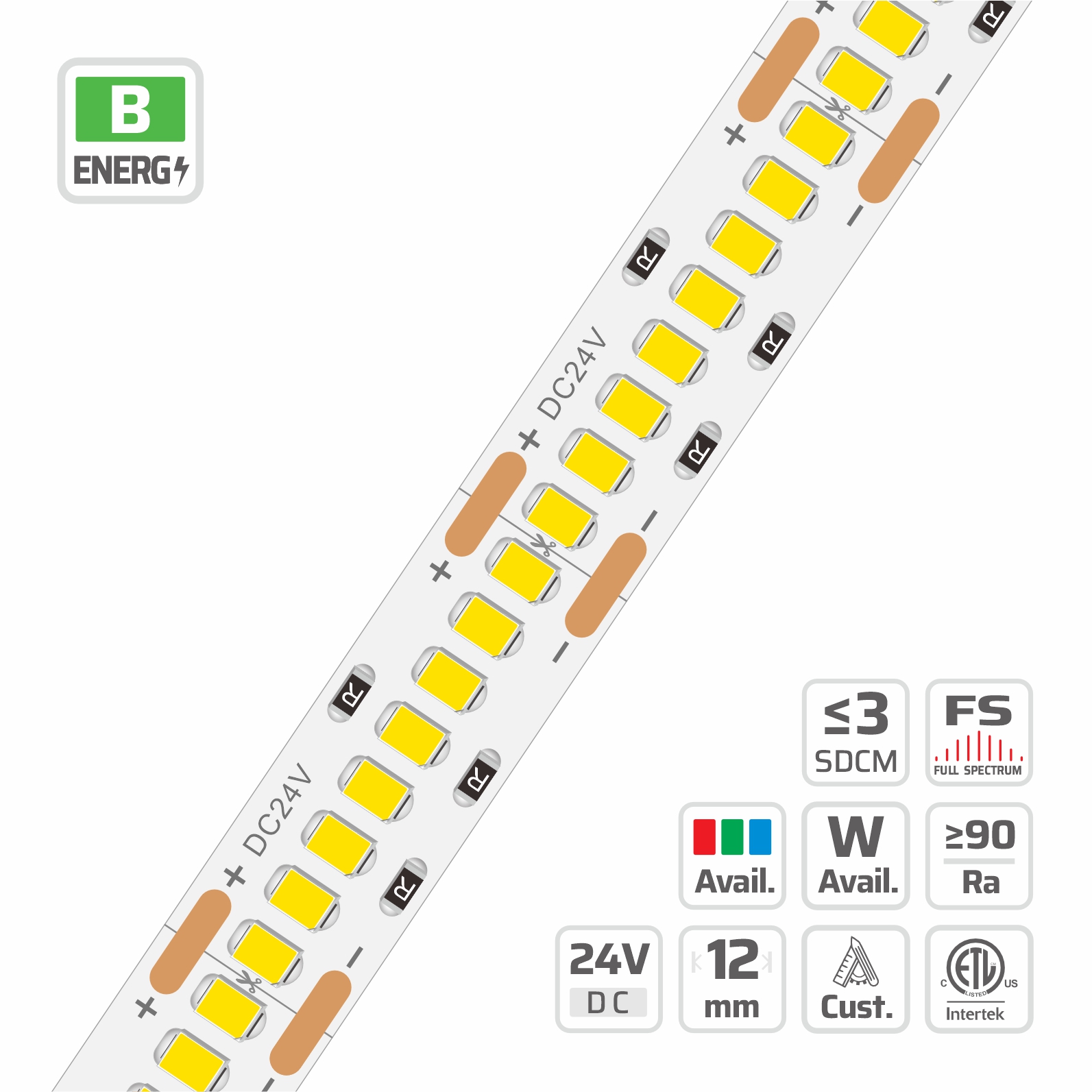 SMD2835 ∙ 256 LEDs ∙ 14.4W